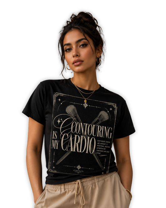 CONTOURING IS MY CARDIO Unisex graphic t-shirt